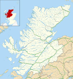 Highland Roofing service area map centred on Inverness